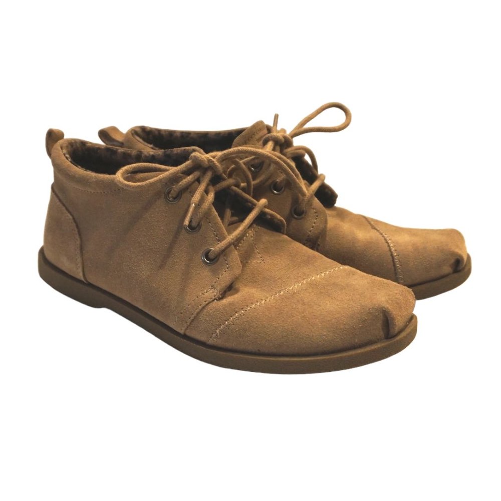 Womens Skechers BOBS Chill Luxe Windy Roads Taupe ankle boots sz 7